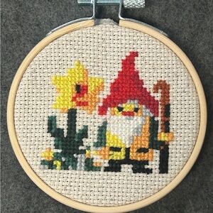Garden Gnome Cross Stitch
